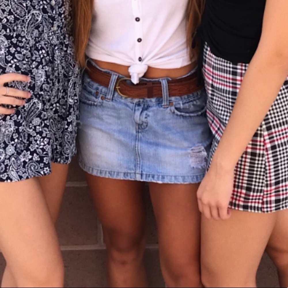 American Eagle Denim Mini Skirt